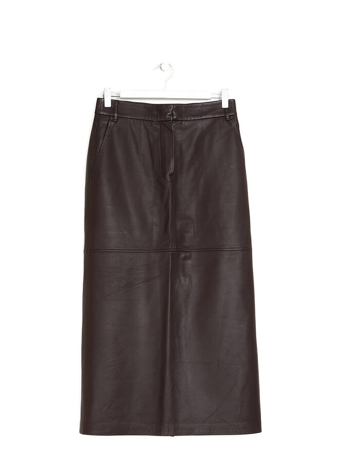 CAMILLA AND MARC Jupe Midi en Cuir