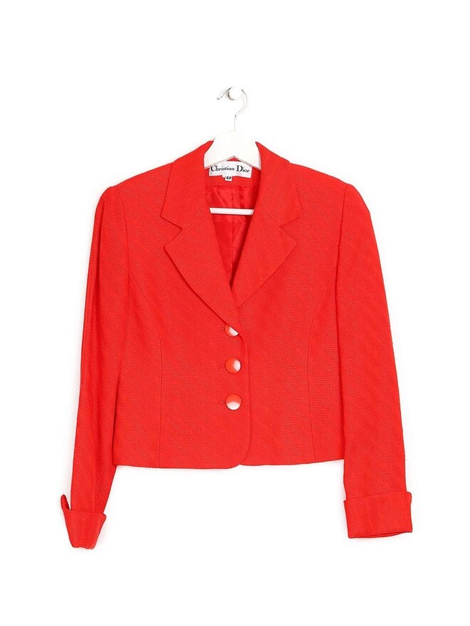 Christian Dior Blazer Rouge Vintage