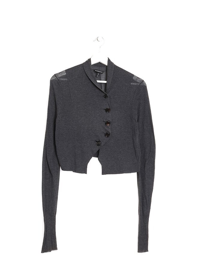 ANN DEMEULEMEESTER Grey Cardigan
