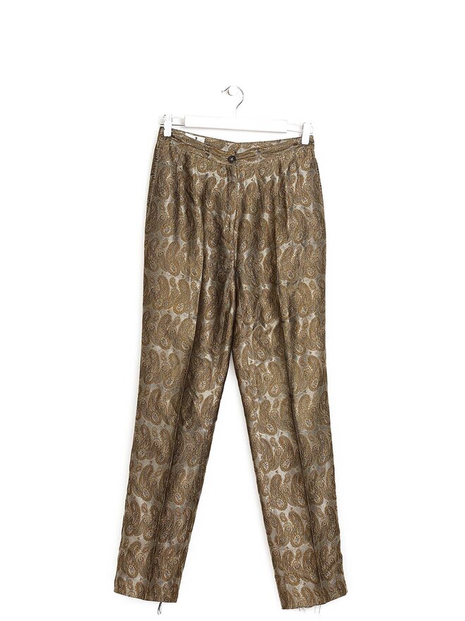 DRIES VAN NOTEN Pantalon à Motif Cachemire