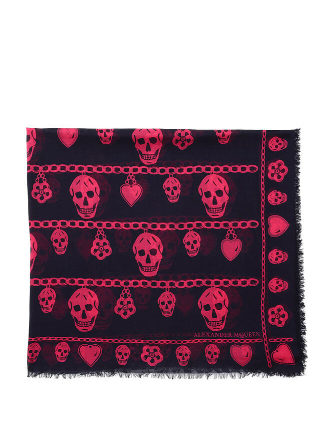 Alexander McQueen Foulard à Motif de Crânes