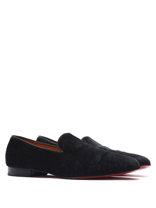 Christian Louboutin Mocassins en cuir à bout rond