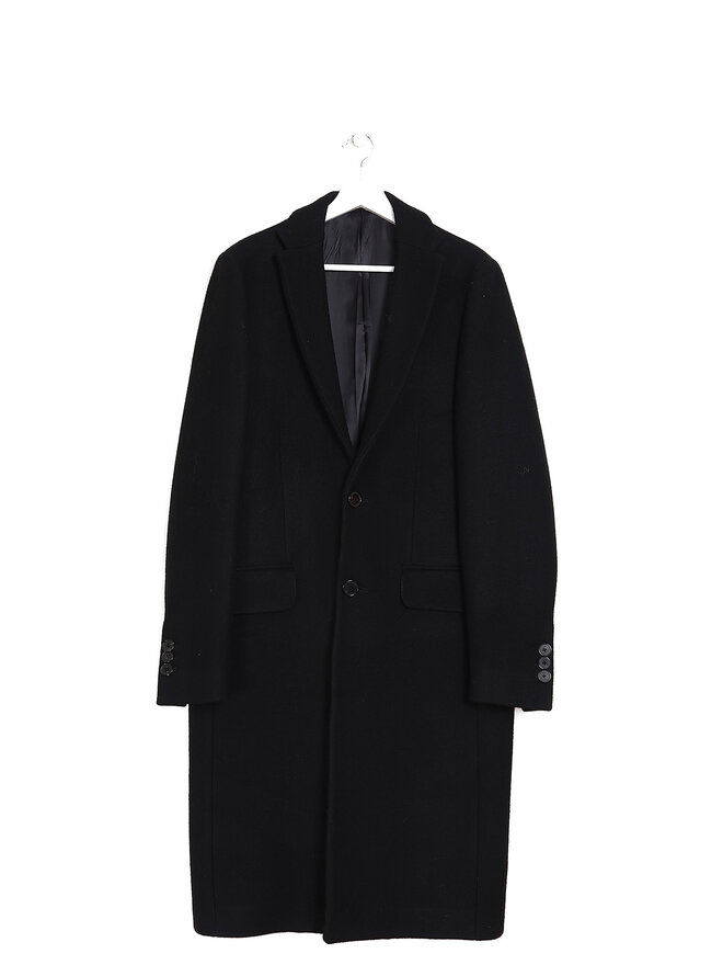 École de Pensée Notched Lapel Wool Coat