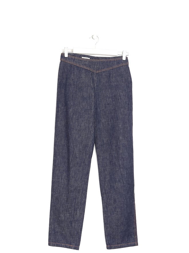 DRIES VAN NOTEN Jean droit à longueur cheville