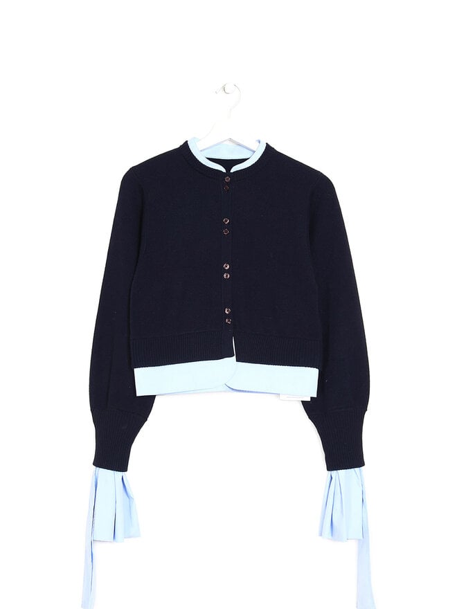 Bibiy. Navy Long Sleeve Cardigan