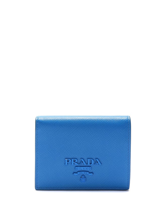 PRADA Portefeuille en cuir Saffiano Shine