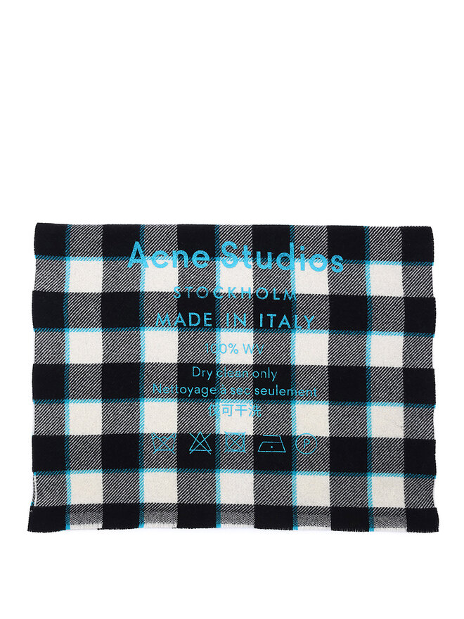 Acne Studios Checkered Wool Scarf