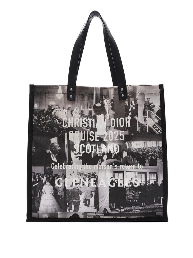 Christian Dior Cabas en Toile à Imprimé Graphique