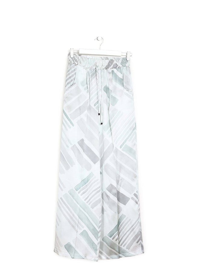 Kiton Geometric Silk Trousers