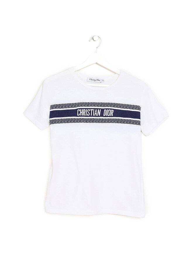 Christian Dior T-shirt à Manches Courtes à Motif
