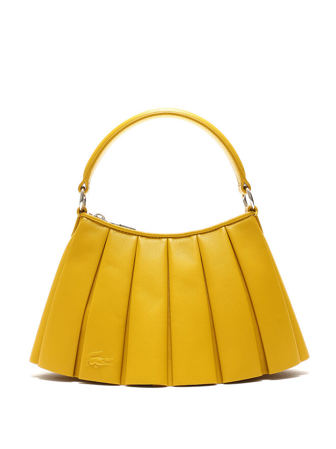 Pleated Yellow Handbag