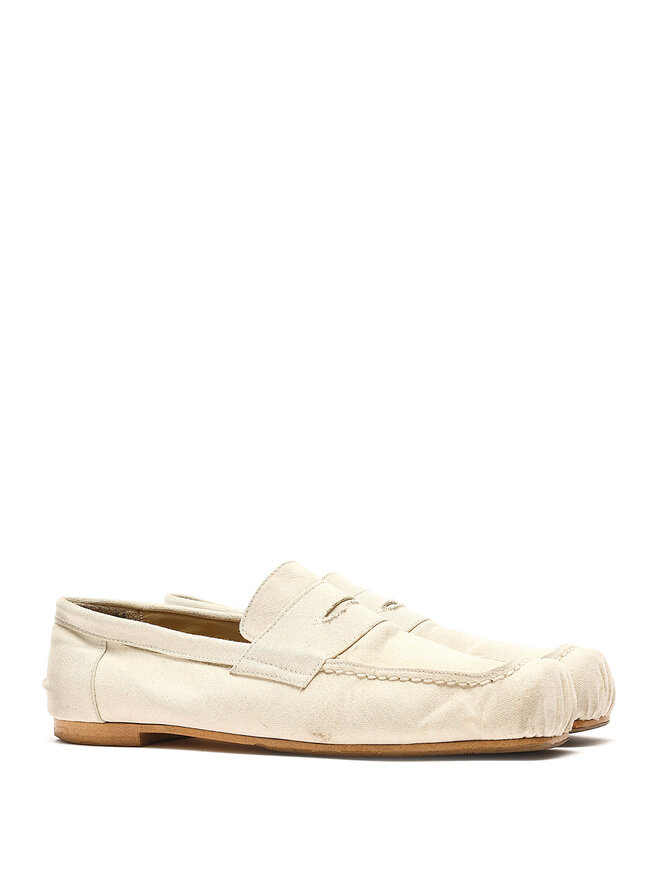 COMME des GARÇONS Mocassins en Tissu Beige