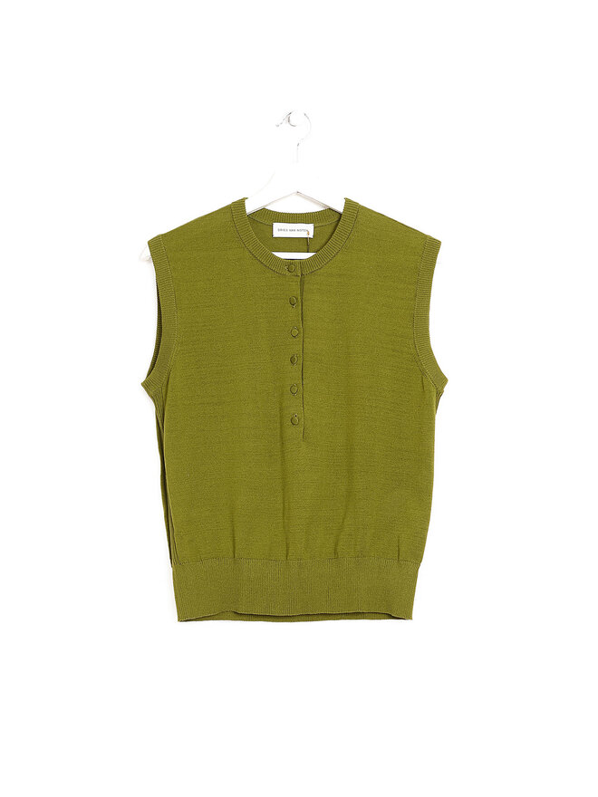 DRIES VAN NOTEN Cardigan en coton à manches courtes