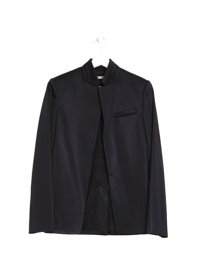 T by Alexander Wang Silky Black Long Blazer