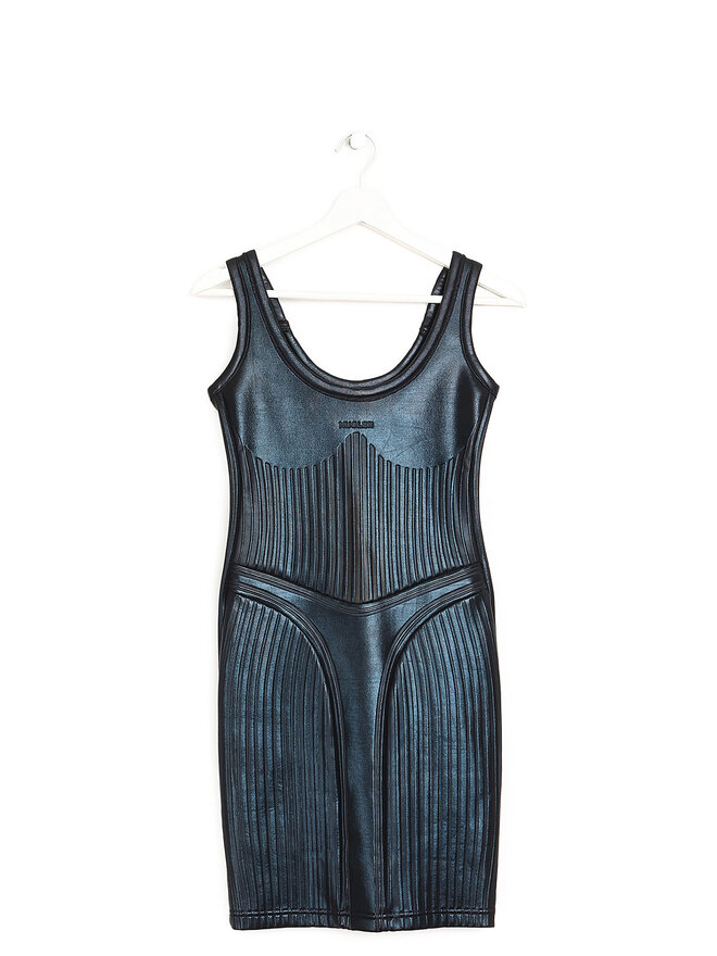 MUGLER Robe Mini Corset Embossée