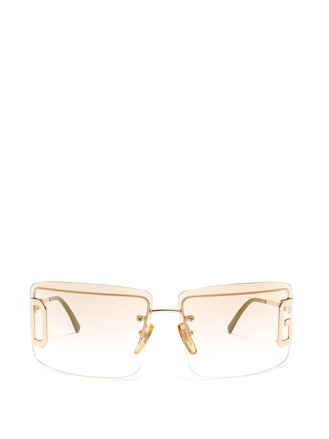 Dolce & Gabbana Rimless Gold-Tone Sunglasses