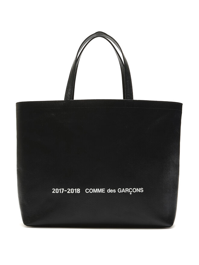 COMME des GARÇONS Cabas en Cuir Noir