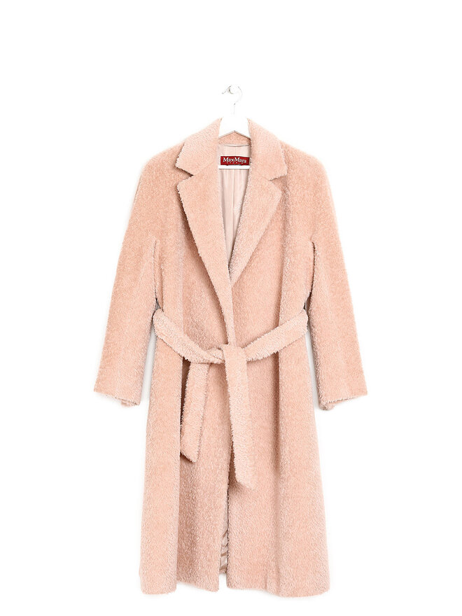 MaxMara STUDIO Alpaca Wool Belted Coat