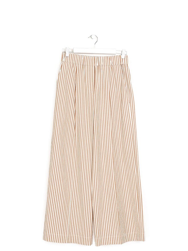 BRUNELLO CUCINELLI Pantalon de jogging en seersucker rayé en coton techno
