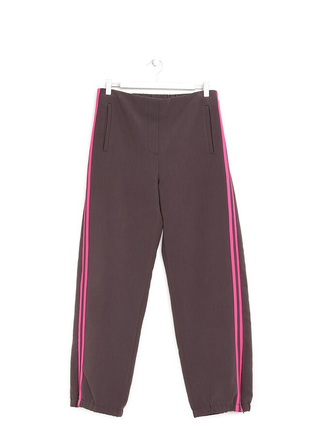 TheOpen Product Grey Striped Straight-Leg Trousers