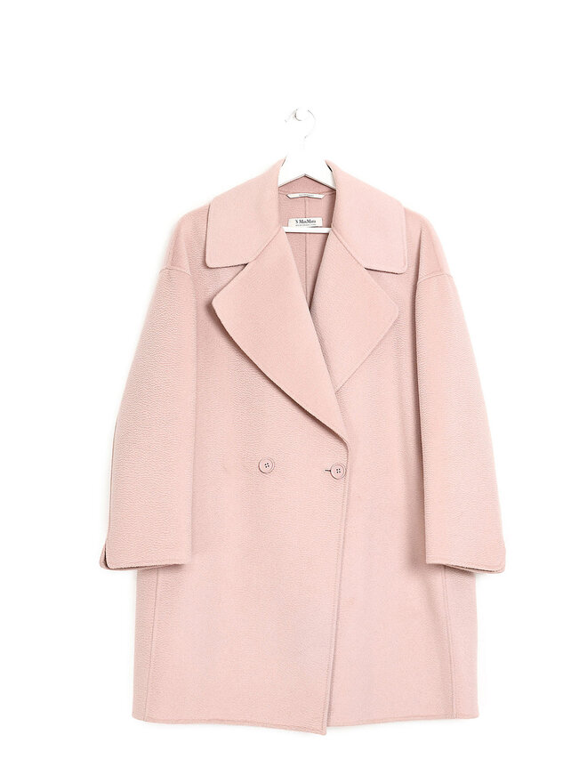 'S Max Mara Manteau en Laine à Double Boutonnage