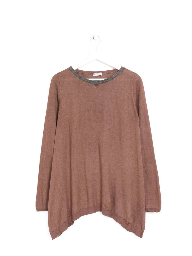 BRUNELLO CUCINELLI Pull en Cachemire Brun