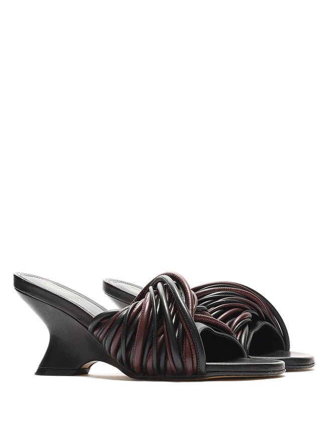 DRIES VAN NOTEN Twisted Strap Heeled Sandals