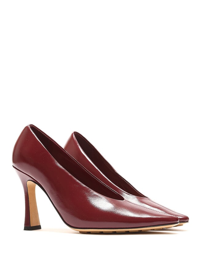 BOTTEGA VENETA Burgundy Sofia Heels