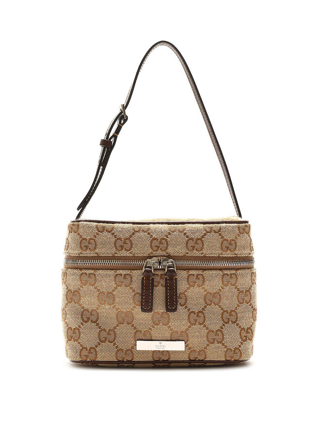 GUCCI GG Monogram Canvas Shoulder Bag