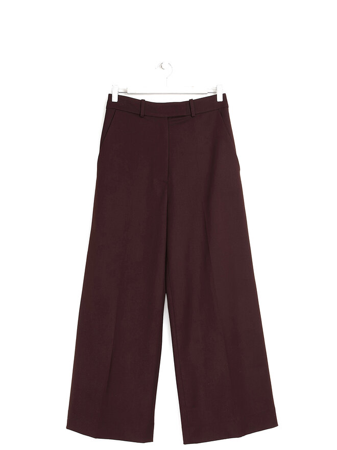 The Frankie Shop Pantalon large en mélange de laine