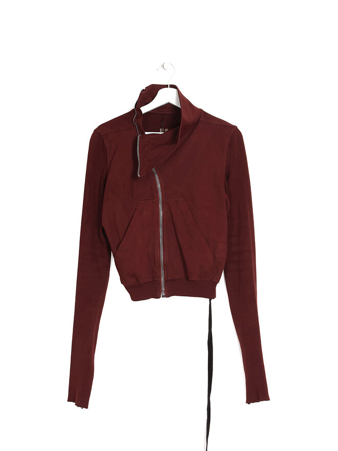 Rick Owens DRKSHDW Veste en Coton à Zip Asymétrique