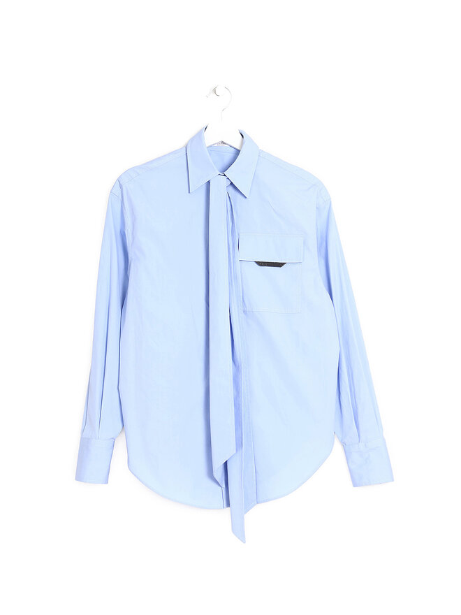 BRUNELLO CUCINELLI Chemise à nœud à manches longues