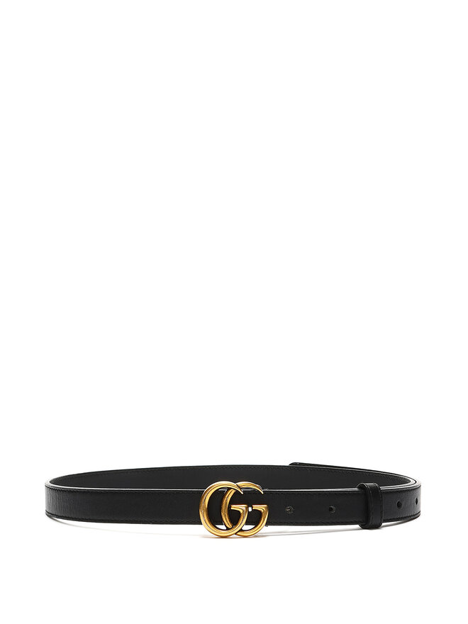 GUCCI GG Marmont Thin Leather Belt