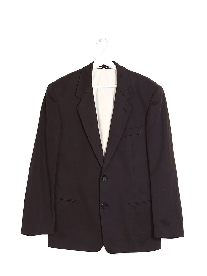 LEMAIRE Dark Grey Notch Lapel Jacket