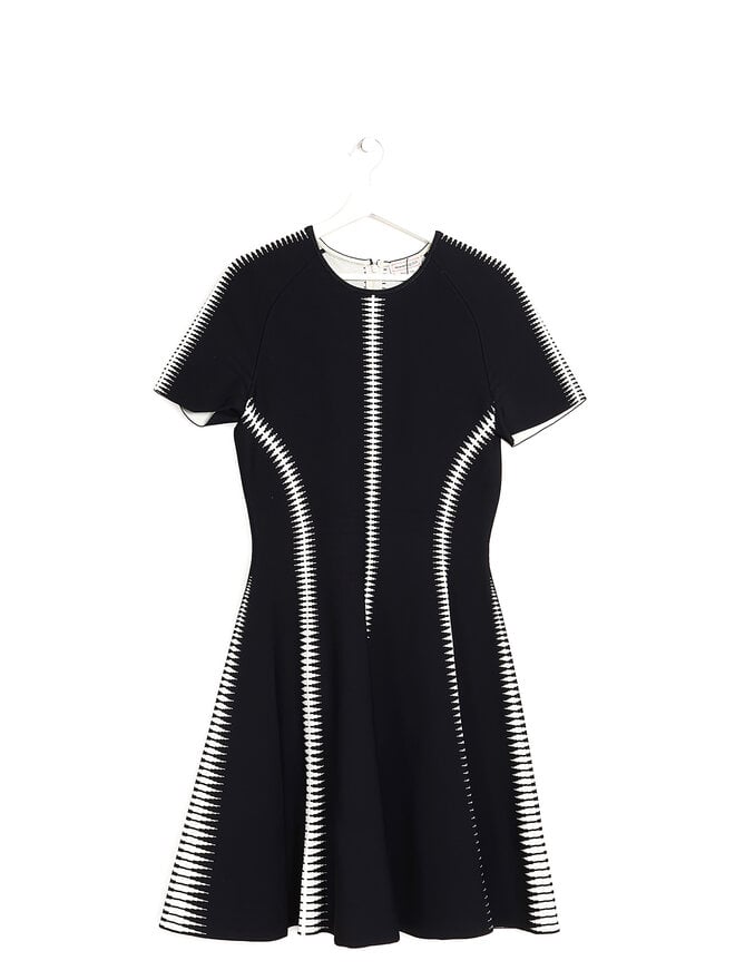Alexander McQueen Robe Midi Spine Jacquard