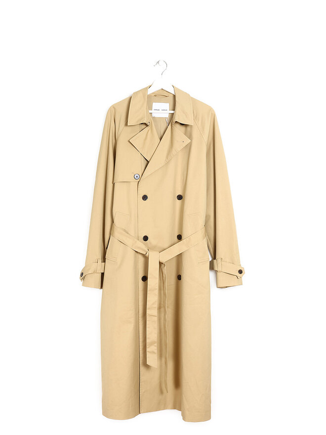 SAMSOE SAMSOE Chemise Classique Beige à Manches Longues