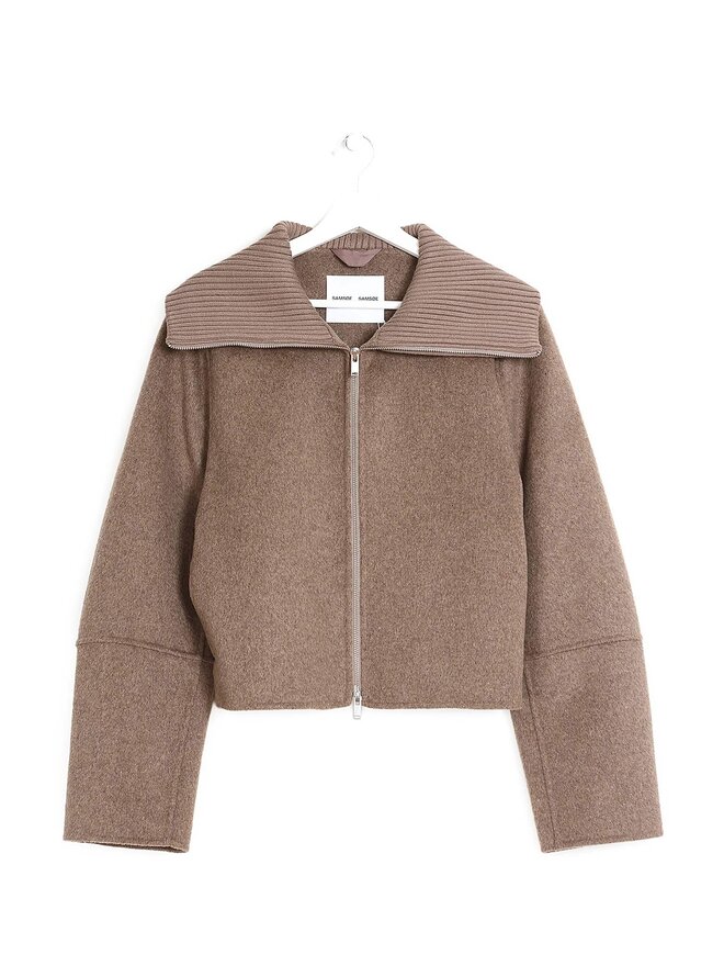SAMSOE SAMSOE Manteau Gris Plomb Mélangé