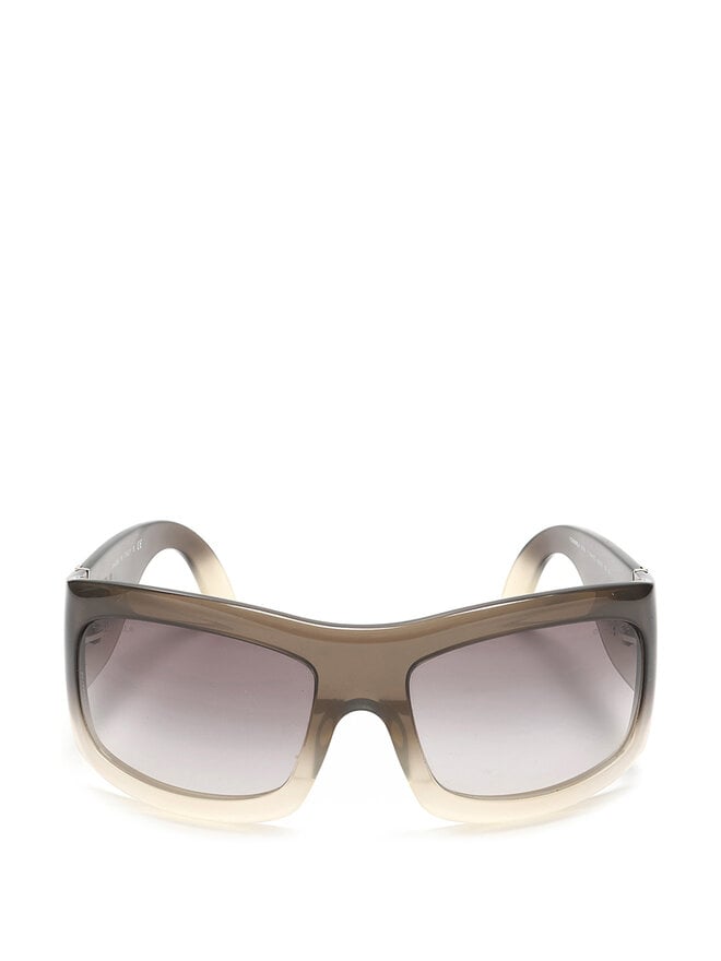 CHANEL Gradient Rectangular Acetate Sunglasses