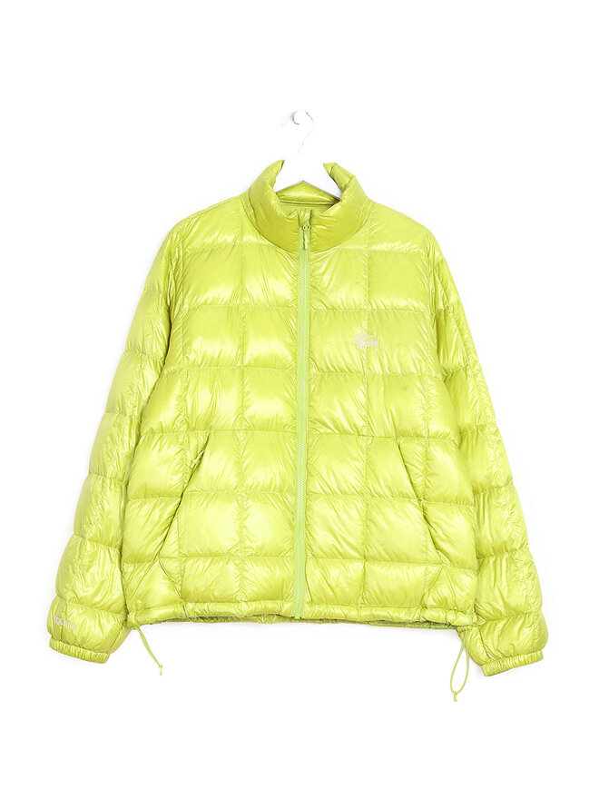 STÜSSY Veste Matelassée Verte Néon Stüssy