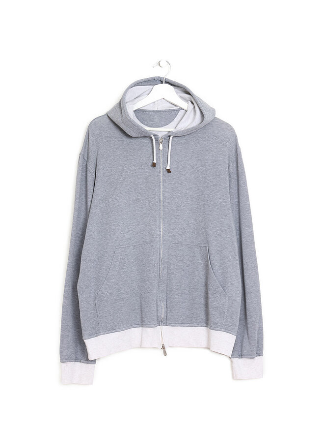 BRUNELLO CUCINELLI Grey Cotton Hoodie