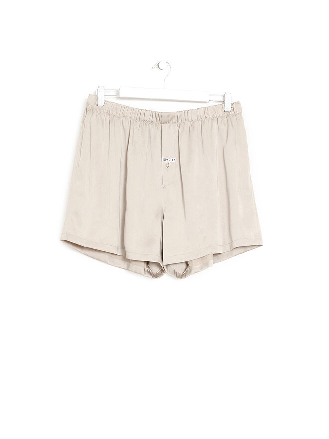 RECTO Short à Taille Élastique Beige