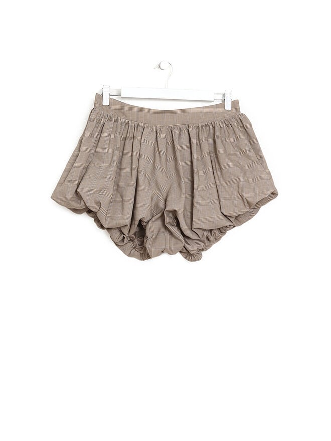The Frankie Shop Short à taille élastique à carreaux