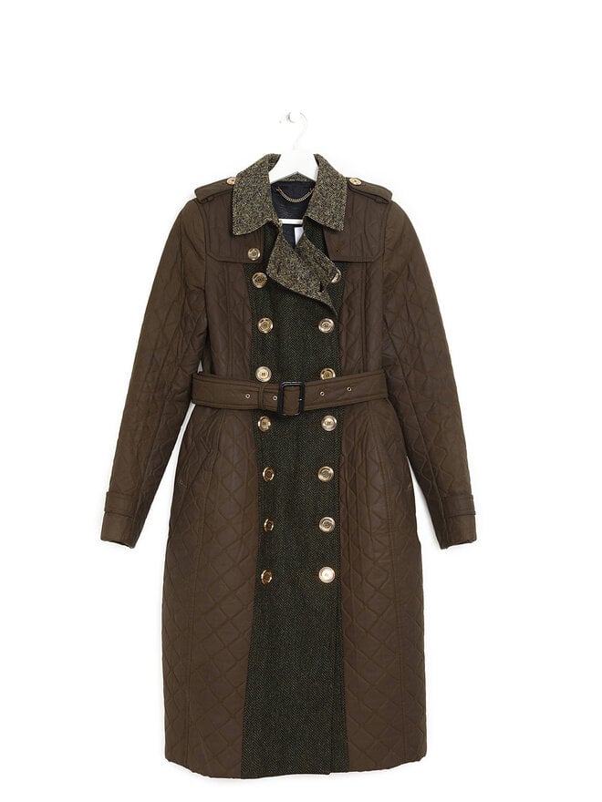 BURBERRY PRORSUM Quilted Mid-Length Coat