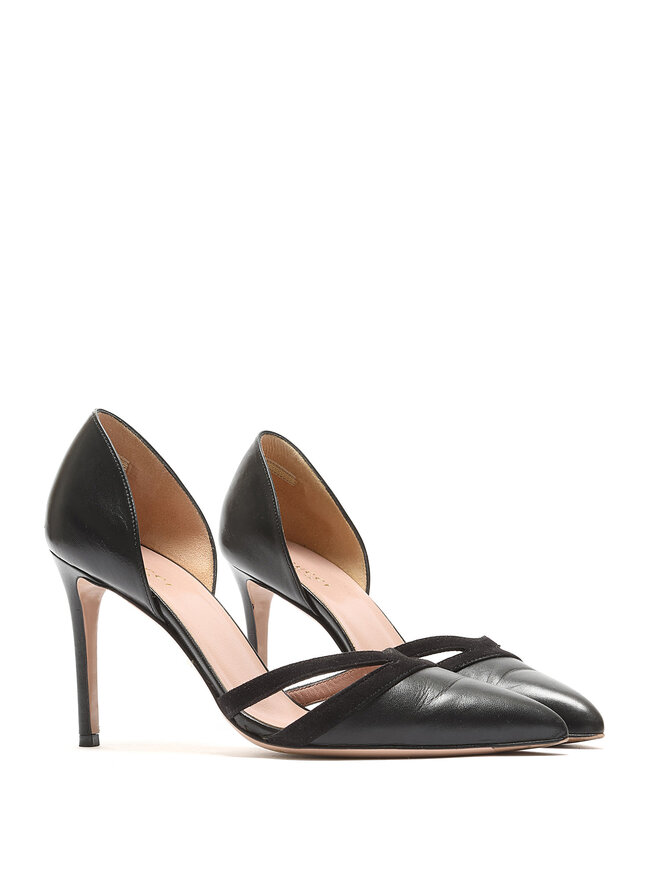 GUCCI Pointed Toe Leather Pumps