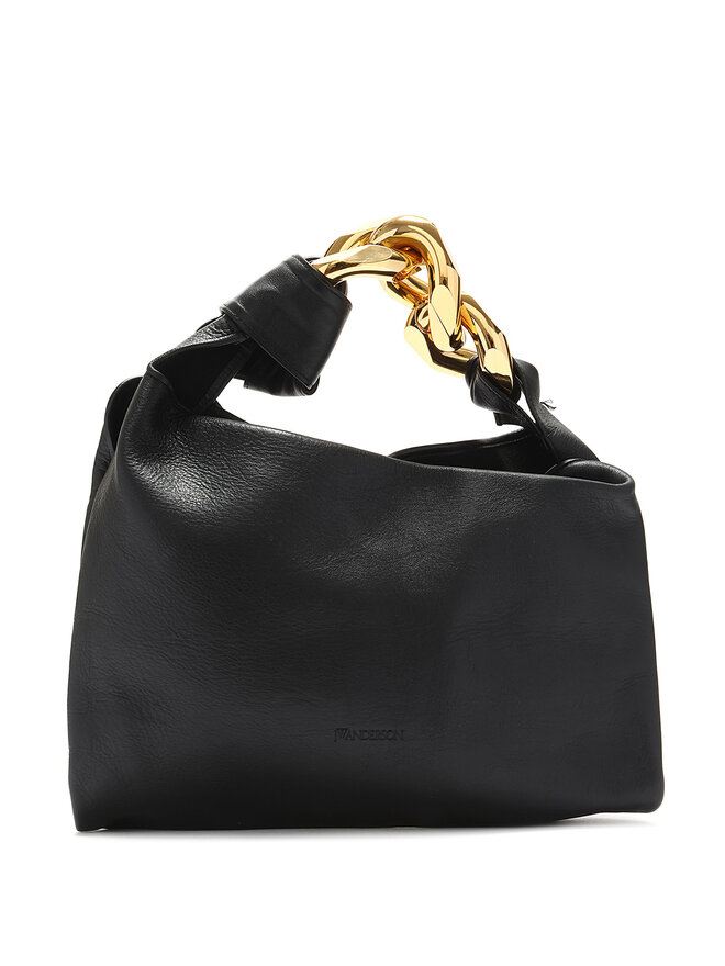 JW ANDERSON Sac à bandoulière en cuir noir