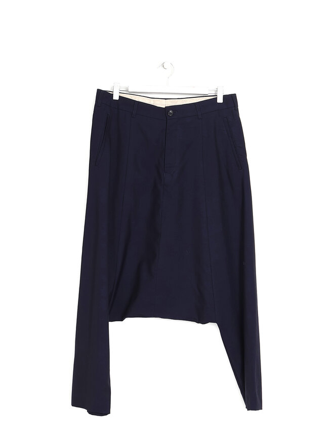 COMME des GARÇONS HOMME PLUS Pantalon en laine à entrejambe bas
