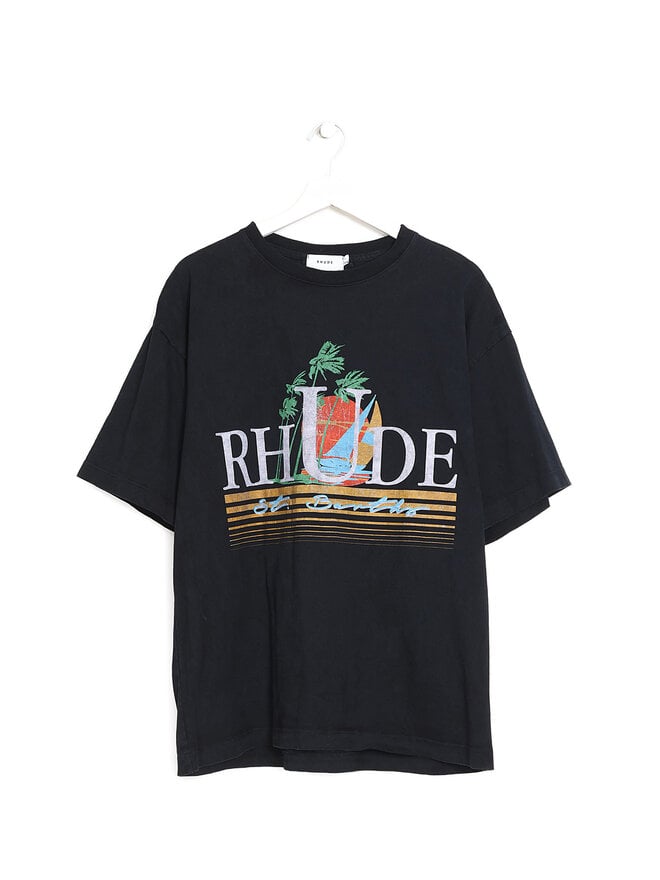 RHUDE Graphic Black T-Shirt