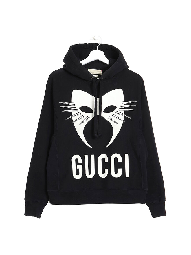 GUCCI Graphic Print Hooded Sweatshirt