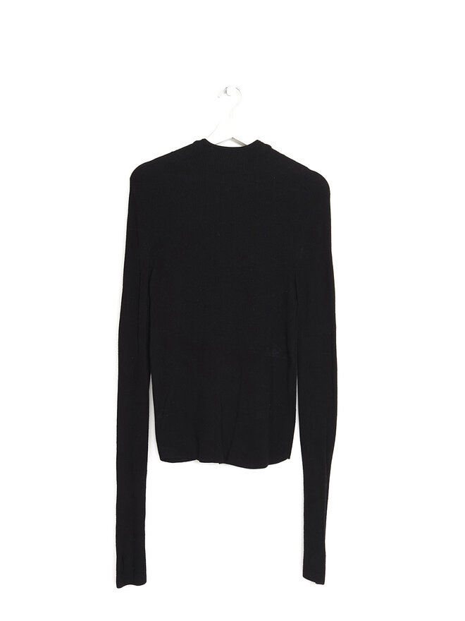 The Frankie Shop Long Sleeve Black Sweater