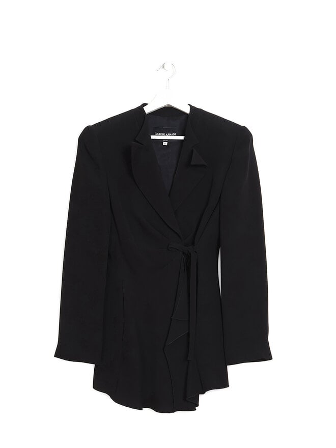 GIORGIO ARMANI Veston en Soie avec Fermeture à Nœud